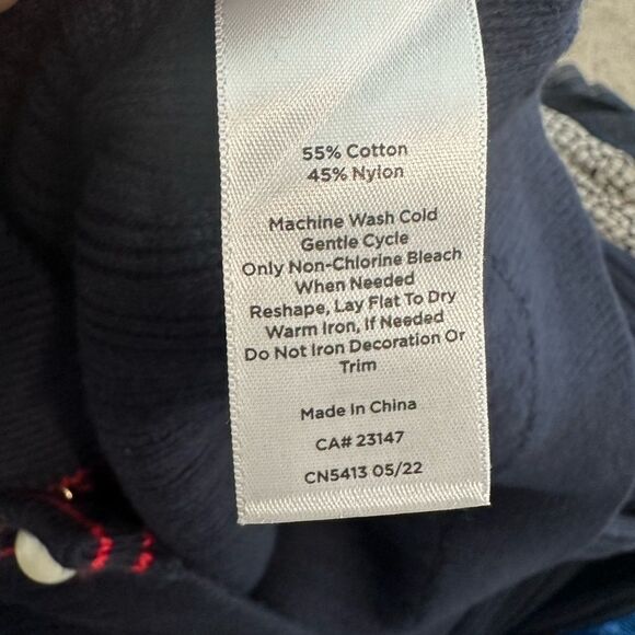 Talbots RWB Nautical Cardigan Sweater MP - Picture 6 of 6